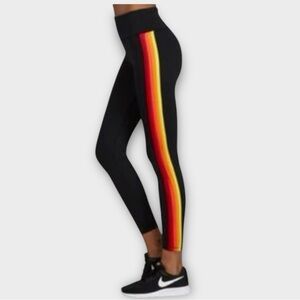 Noli Yoga Side Stripe Blaze Legging in Black Women’s Size S